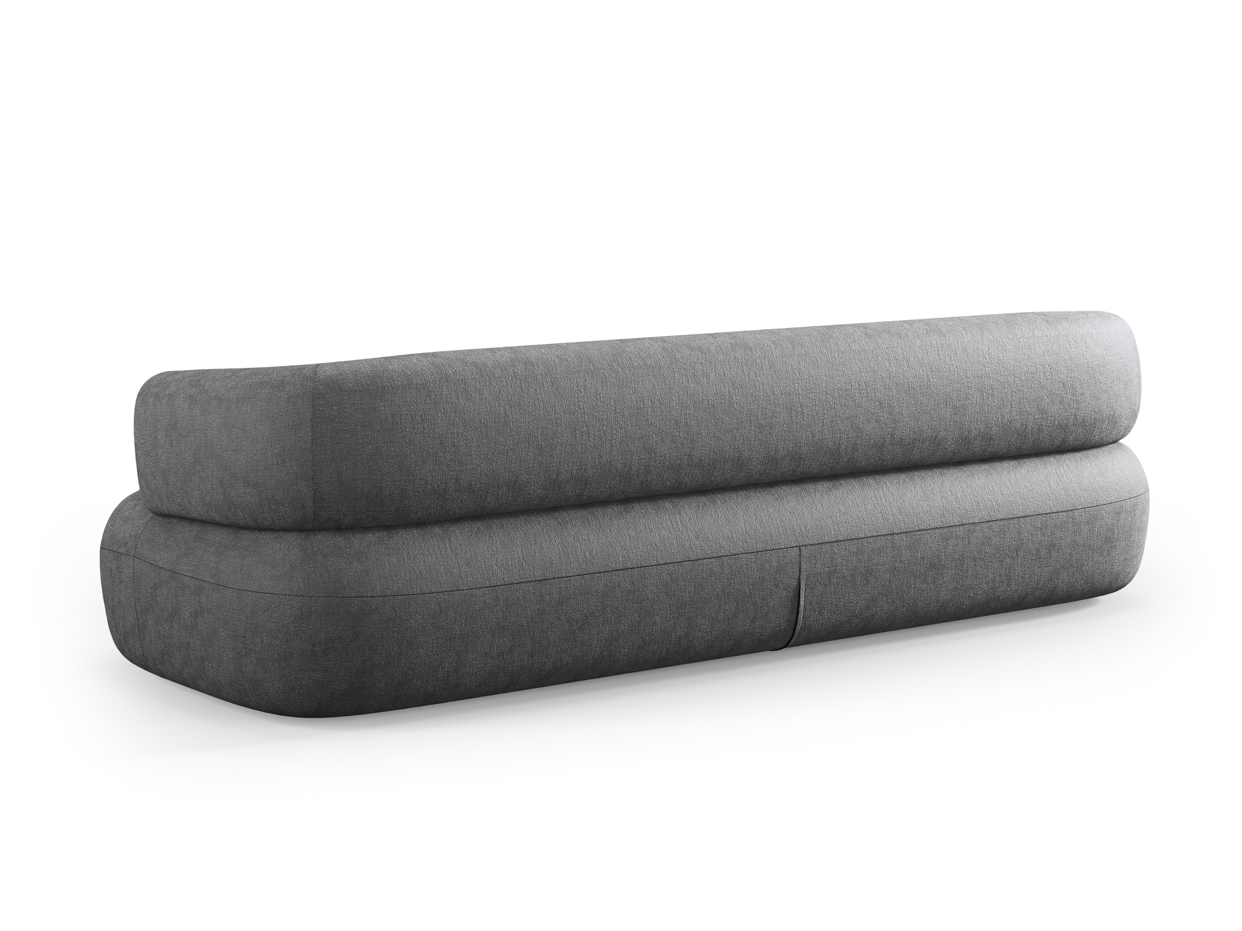 Sofa 3,5-zits ALDRIN donkergrijs chenille