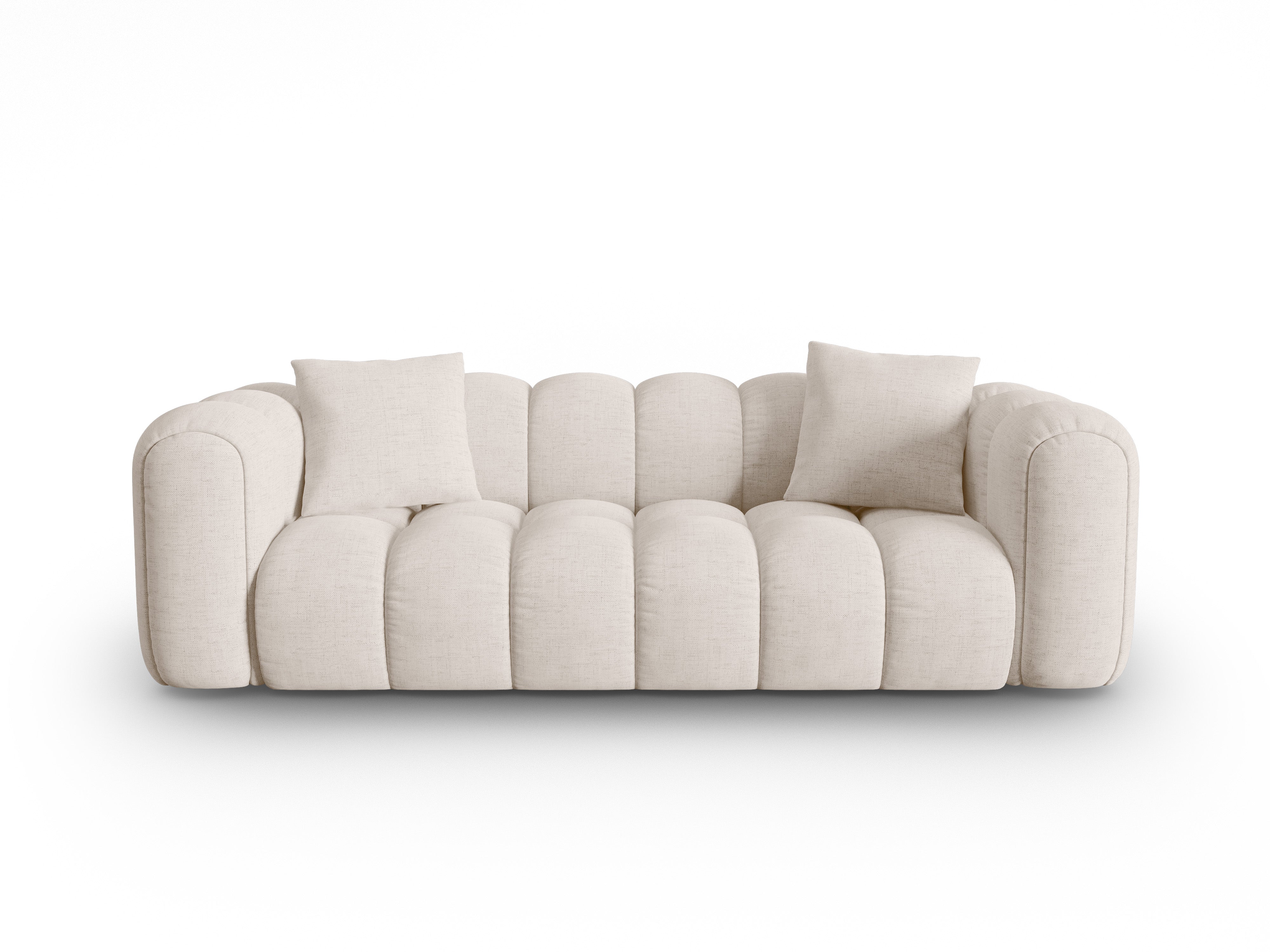 4-seater ASTRO sofa beige chenille