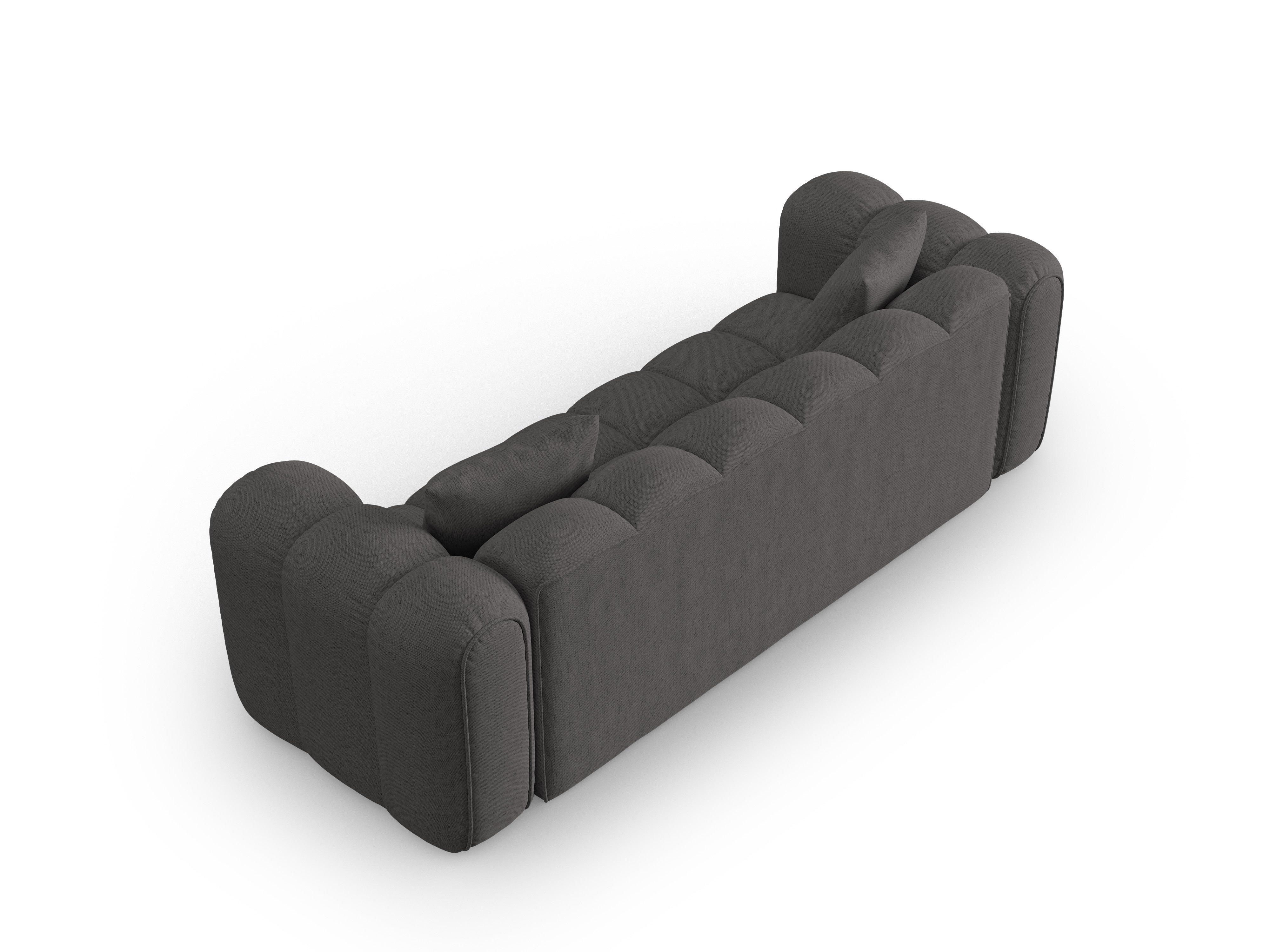 4-seater ASTRO sofa gray chenille