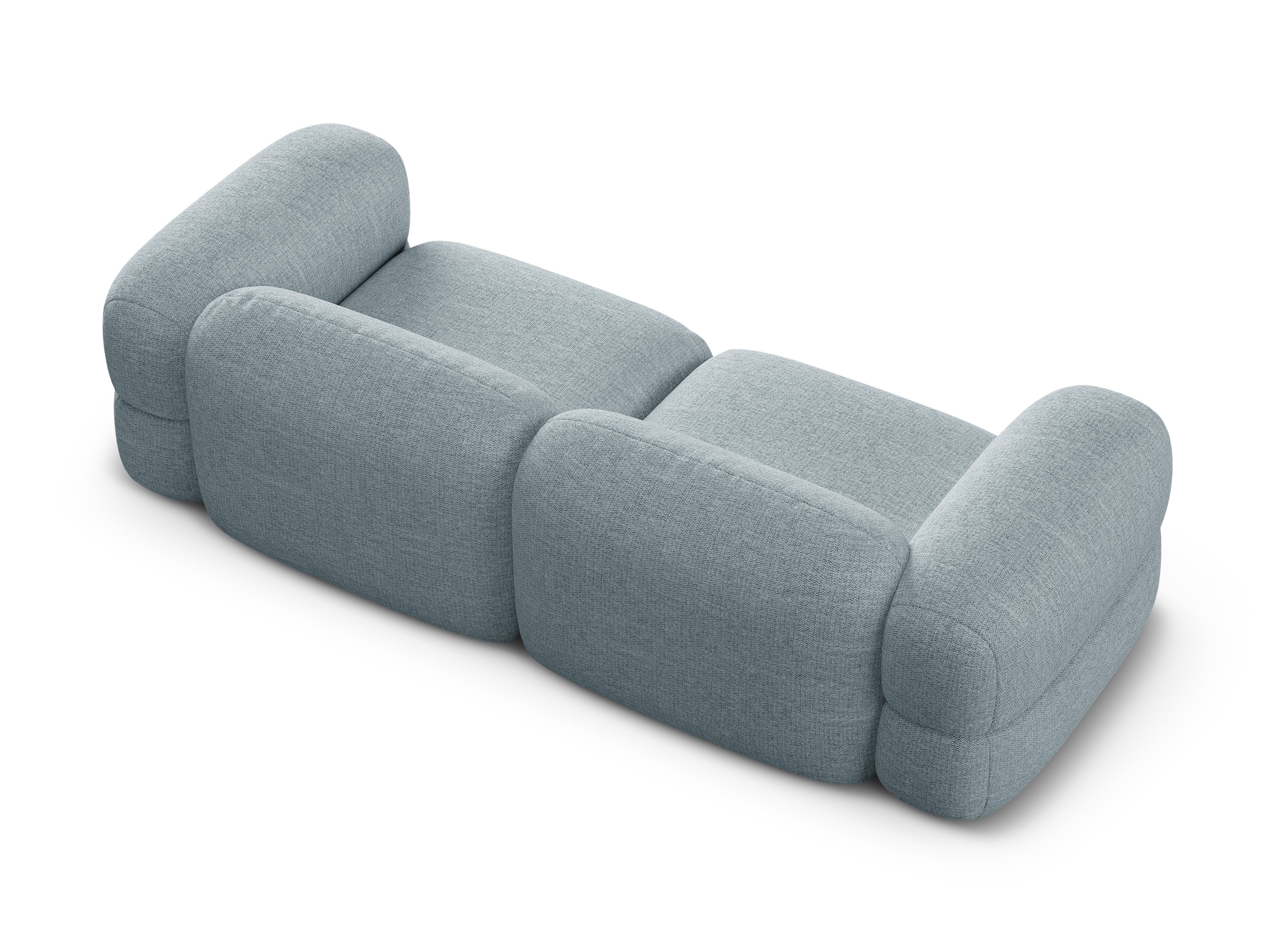 Sofa 4-sitzig ROGER himmelblaues Chenille