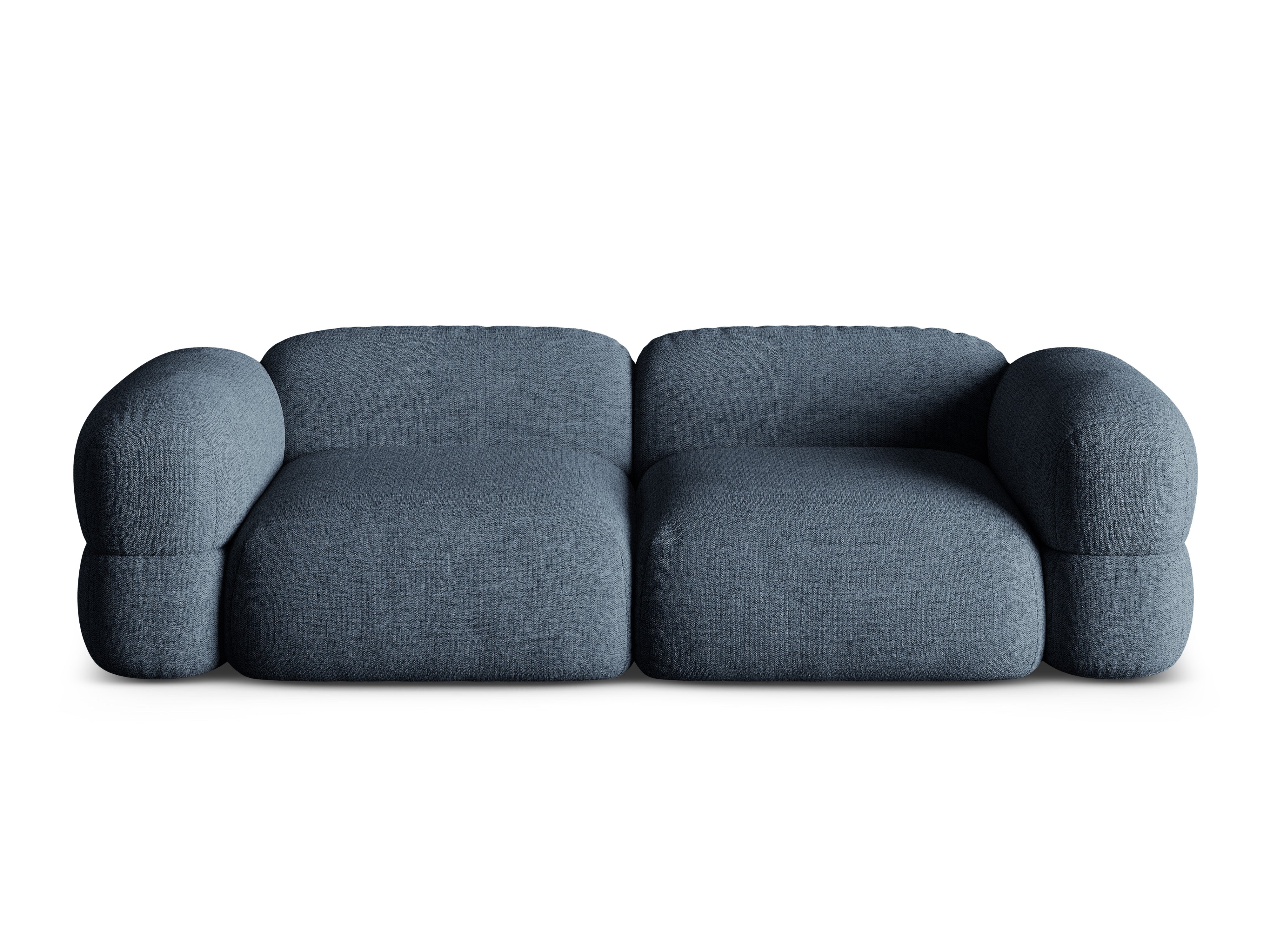 Sofa voor 4 personen ROGER donkerblauwe chenille