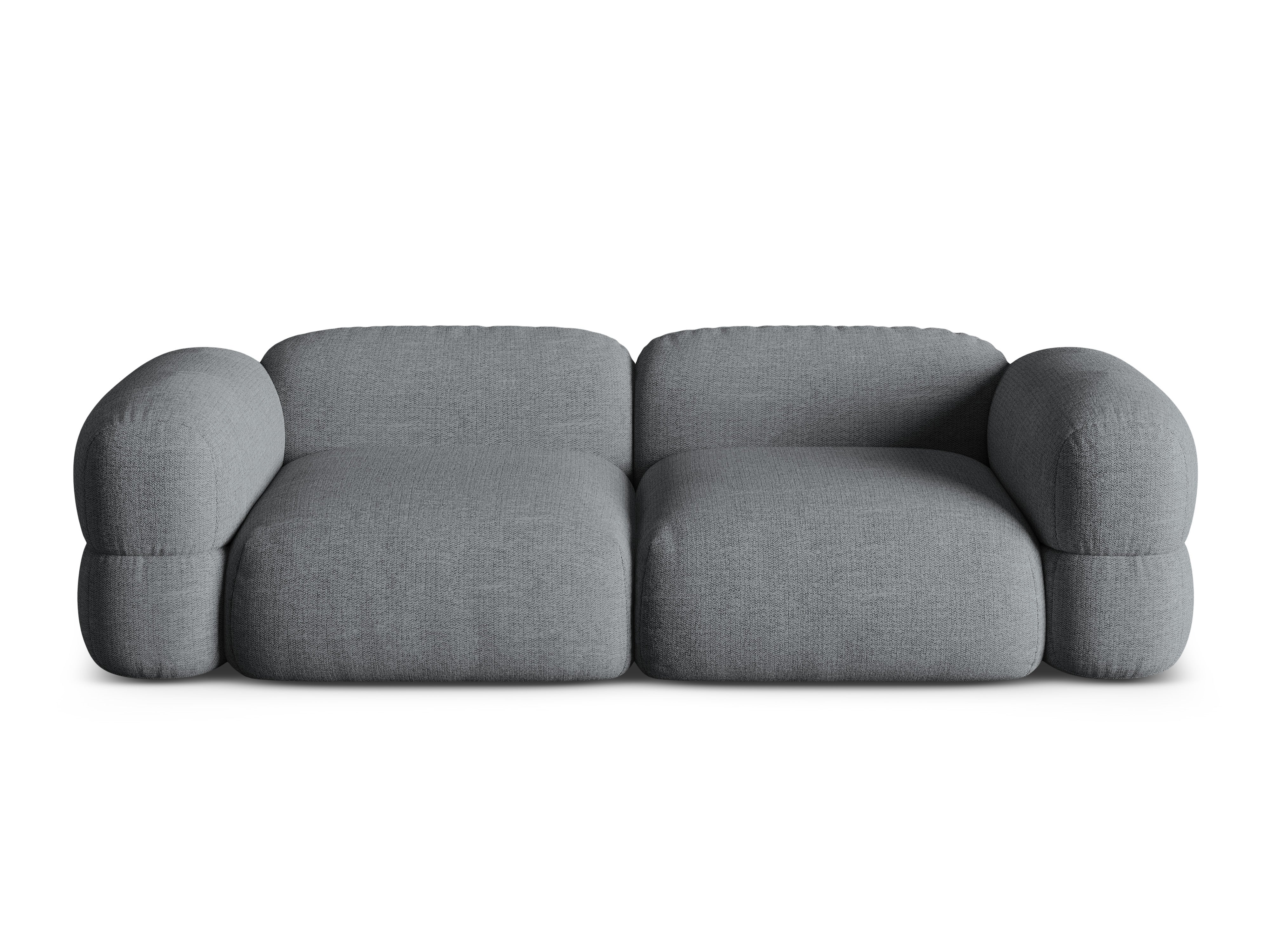 Sofa für 4 Personen ROGER graues Chenille