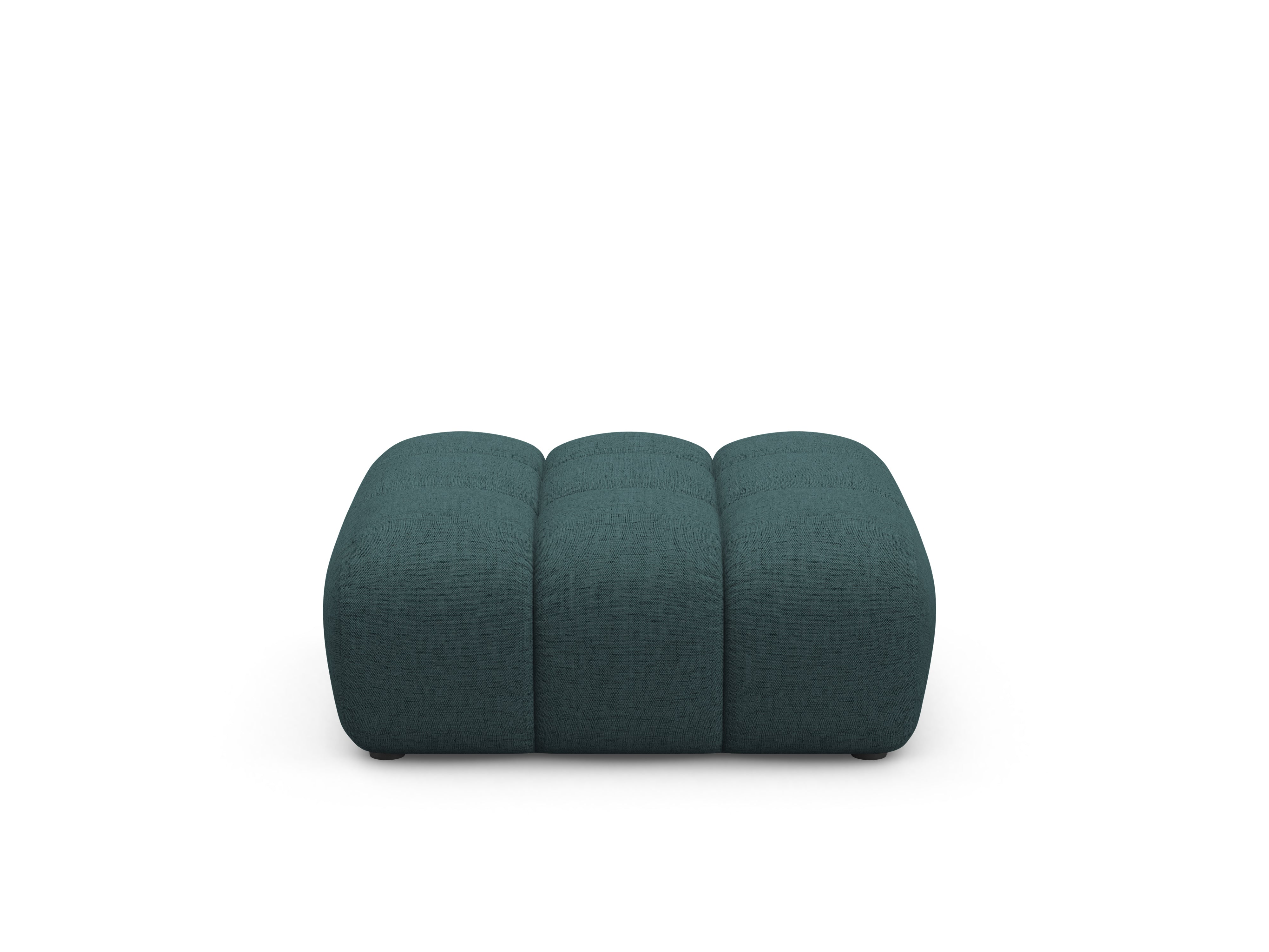 ASTRO pouf in turquoise chenille