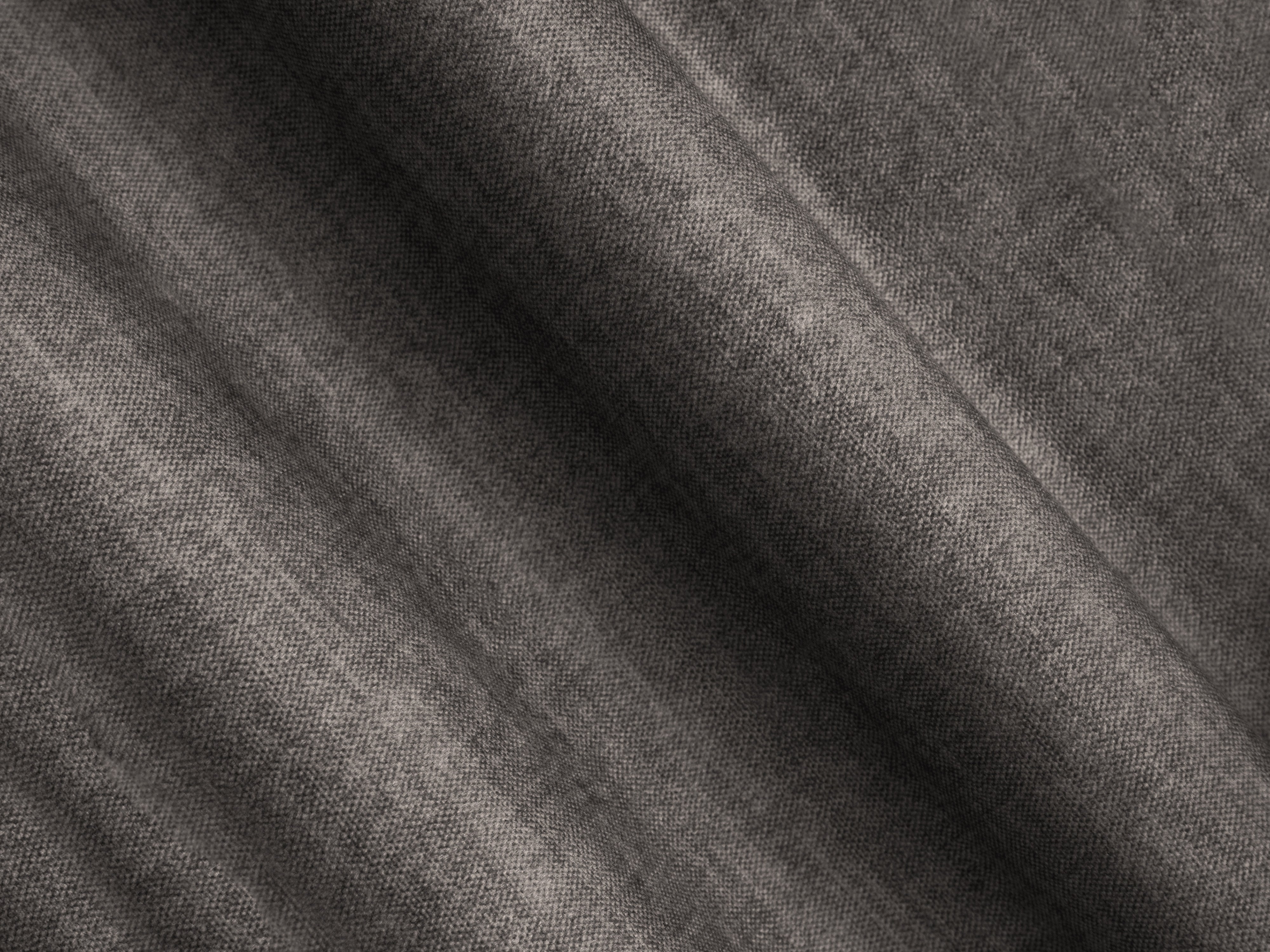 Samt-Ecksofa rechts ROGER grau