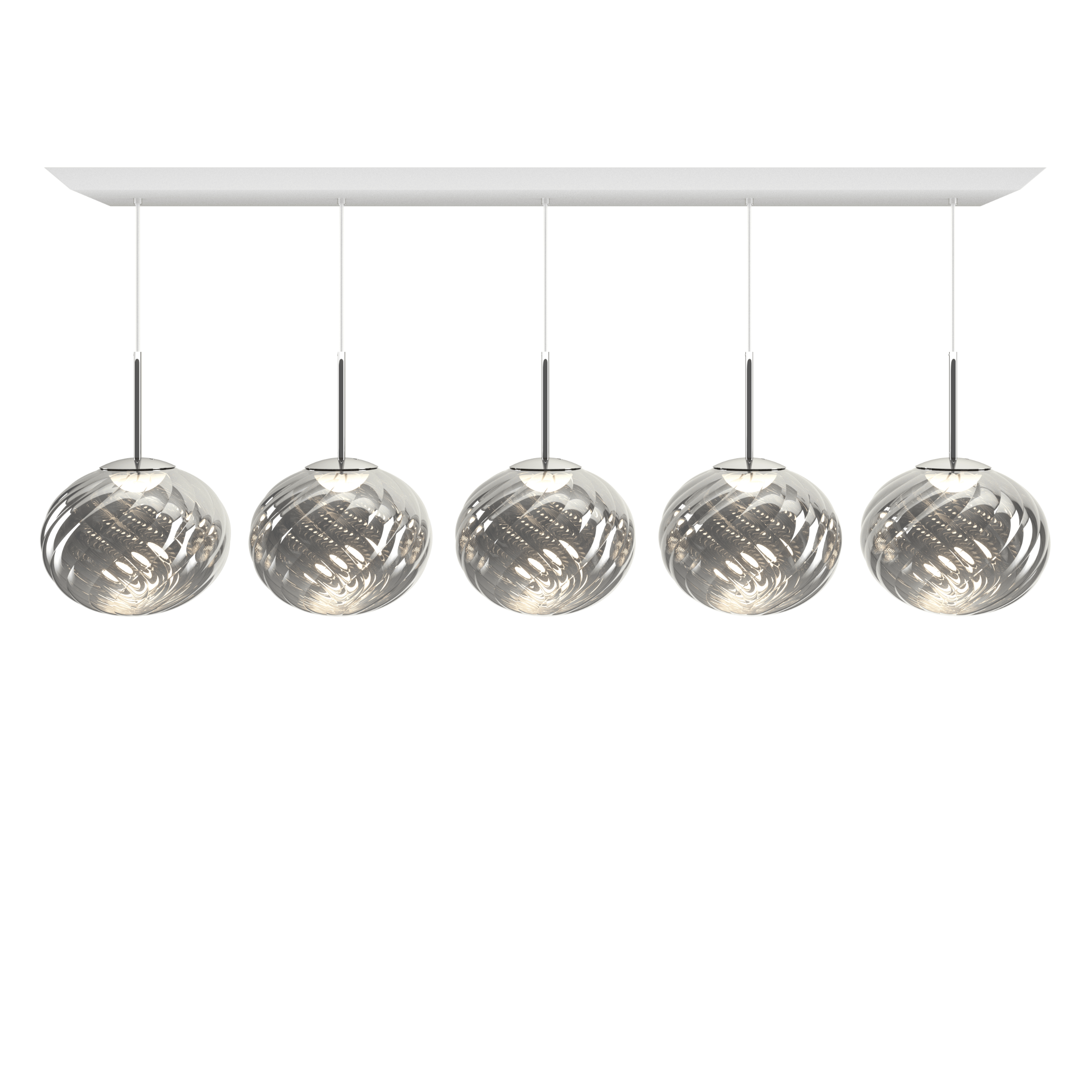 Hanglamp WHIRL LINEAR zilver