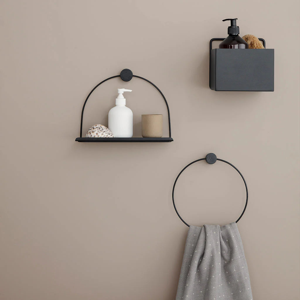 Hangende plantenpot WALL SQUARE BOX zwart