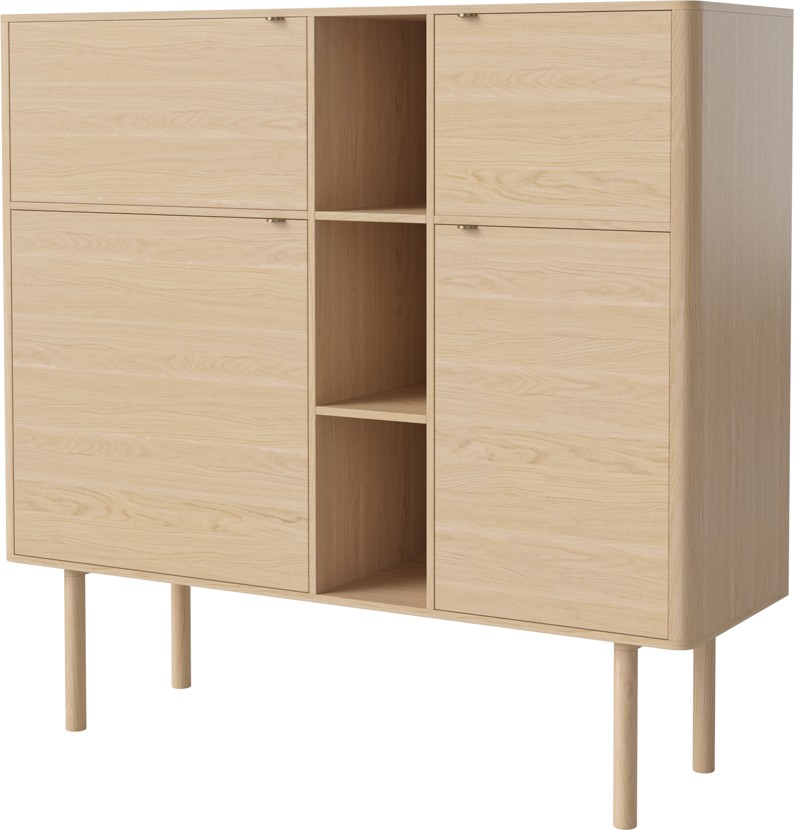 YACHT kast van gebleekt eikenhout