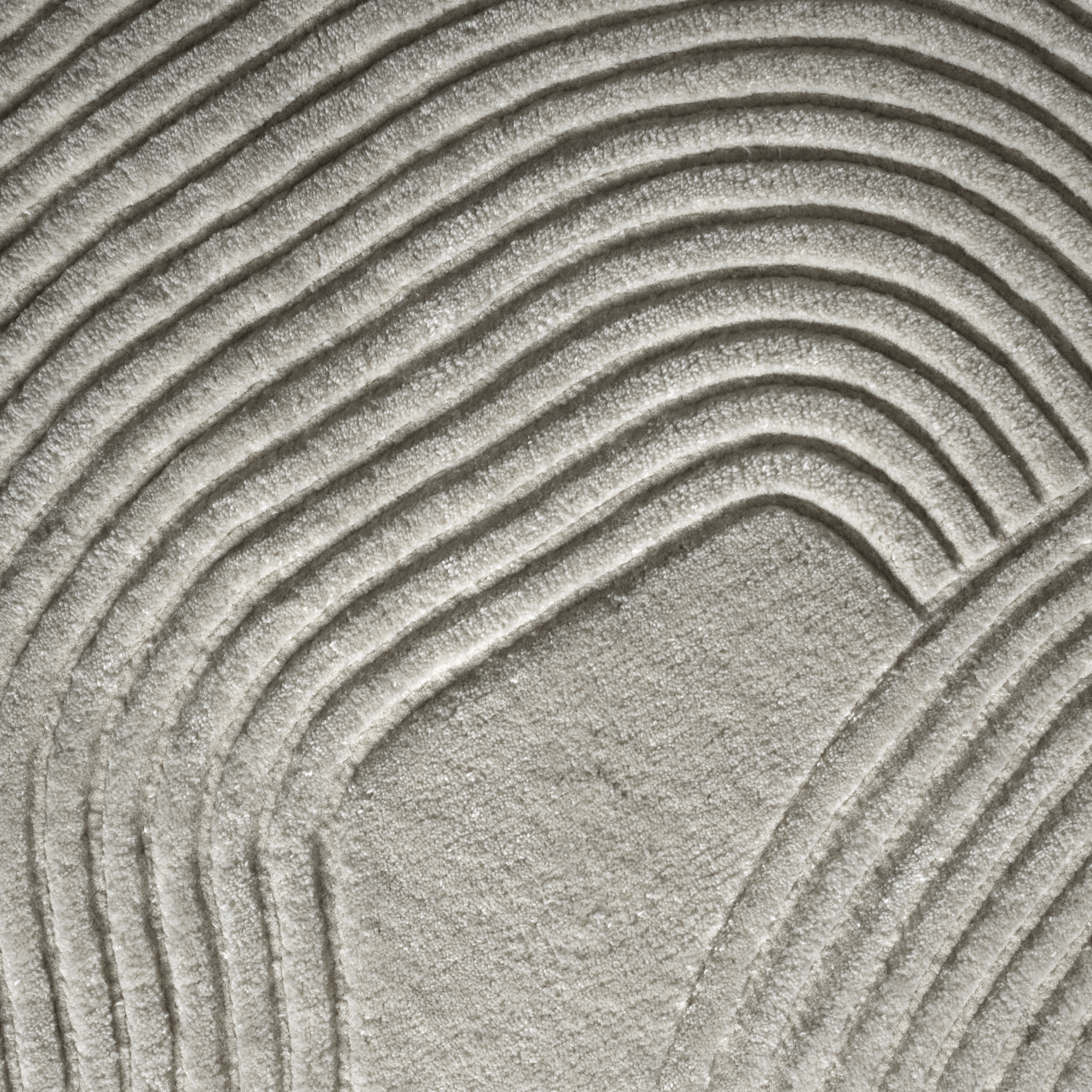 Ovaler Teppich ZEN SHAPED grau