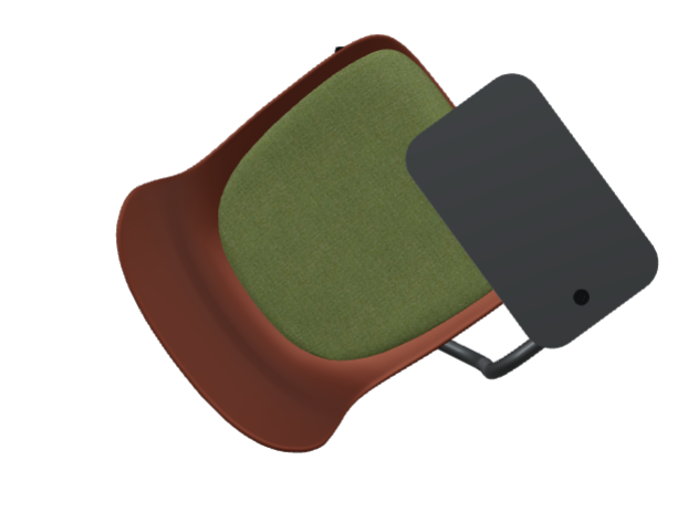 Draaistoel BALTIC 2 REMIX met aluminium basis en wielen voor harde oppervlakken