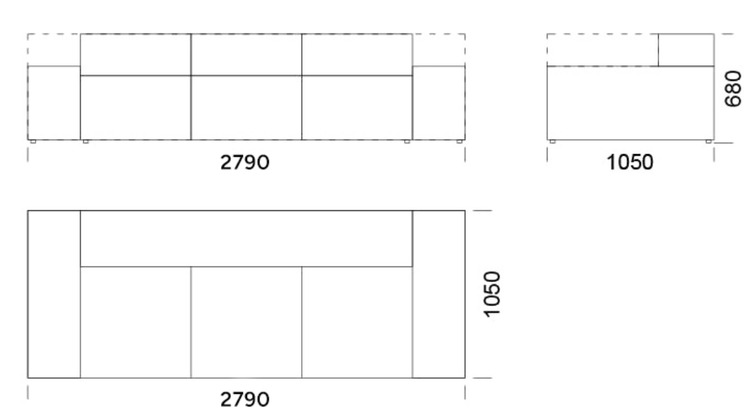 Sofa mit Kissen Schlaffunktion