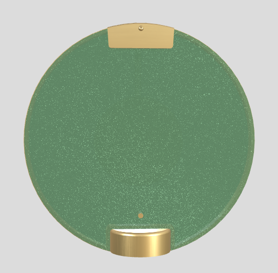 Wandleuchte HORO A gebürstetes Messing