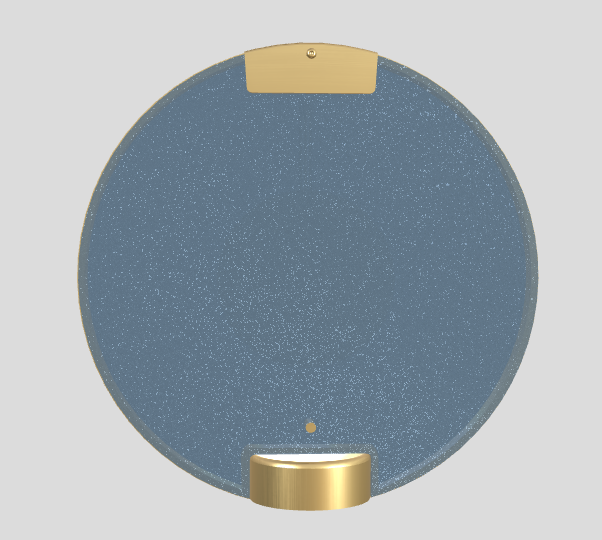 Wandleuchte HORO A gebürstetes Messing