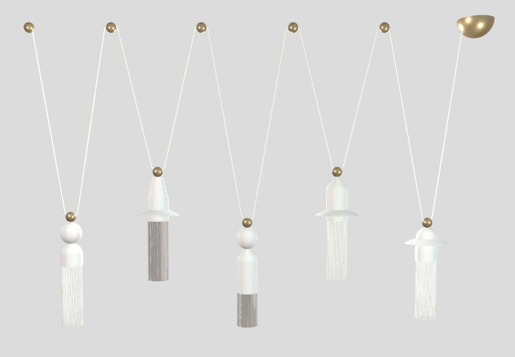 Gepersonaliseerde hanglamp NAPPE C5