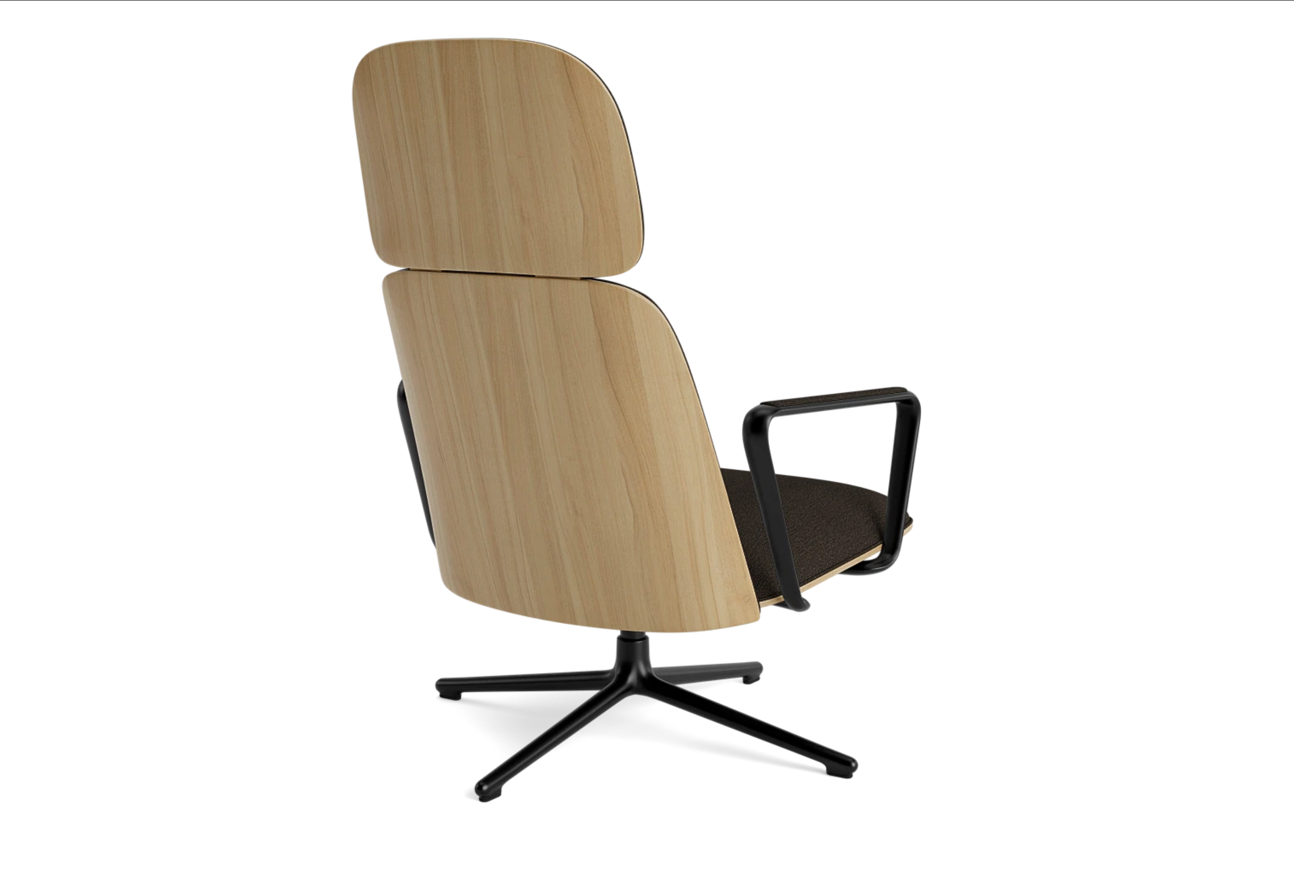 Armchair pad high swivel black base