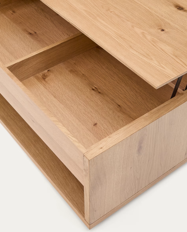 Algumea -Kaffeetisch Eichenfurnier