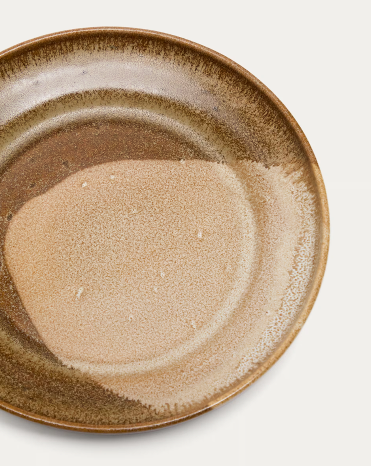 Dessertteller NAGOLI braune Keramik