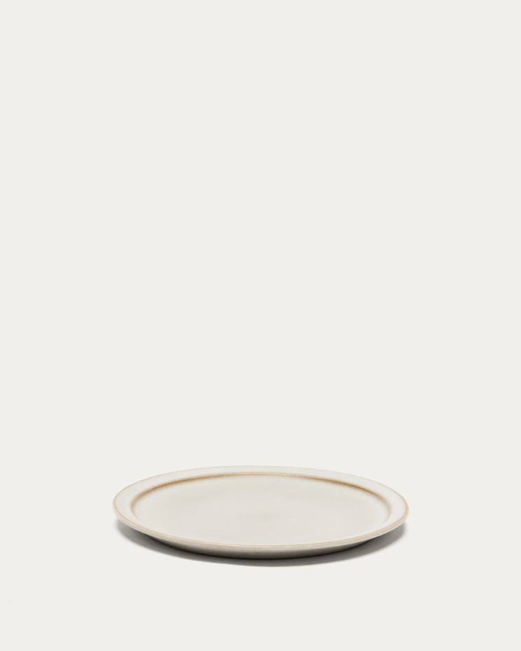 COVAL Dessert Plate Beige Ceramic