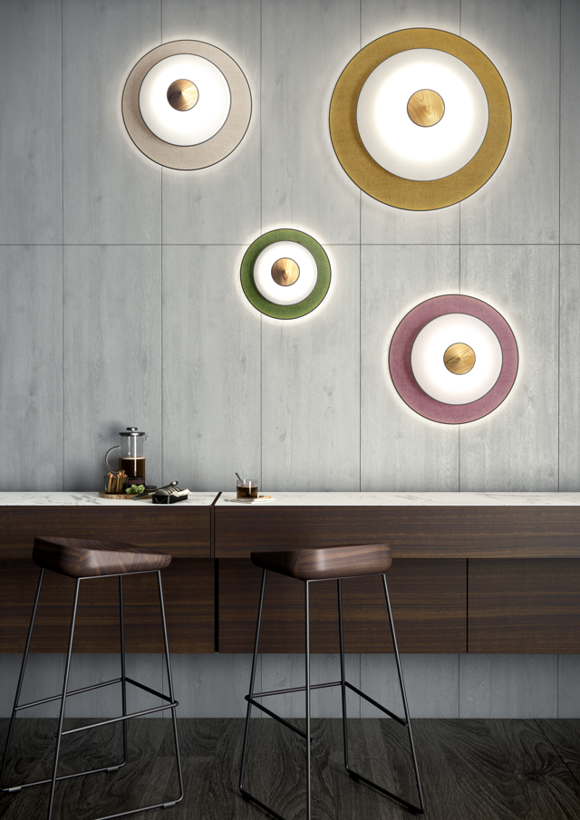 Wandlamp CYMBAL bruin