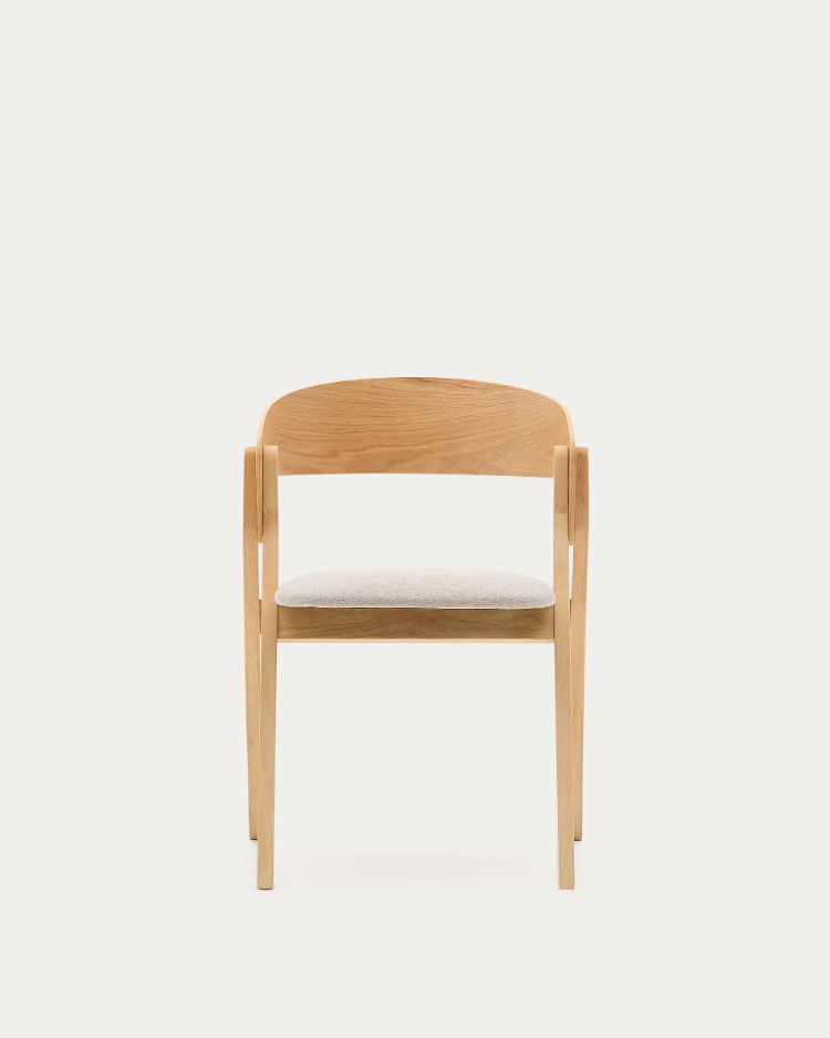 Chair Godia veneer ash with a bright finish