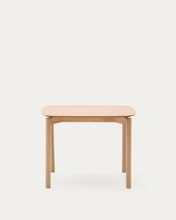 Square table India veneer ash