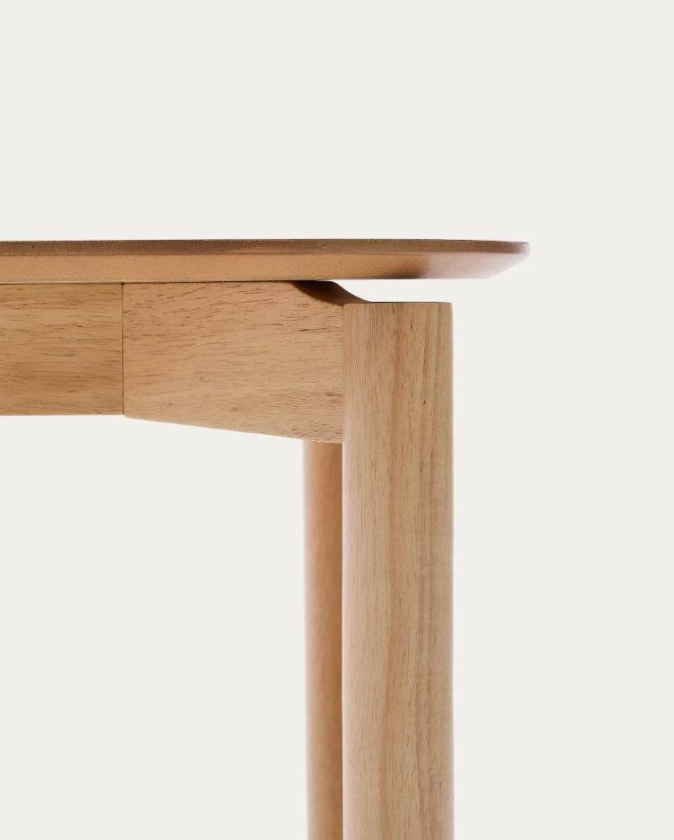 Square table India veneer ash