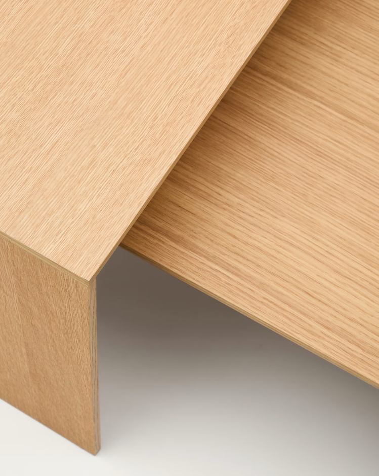 Litto oak veneer coffee table