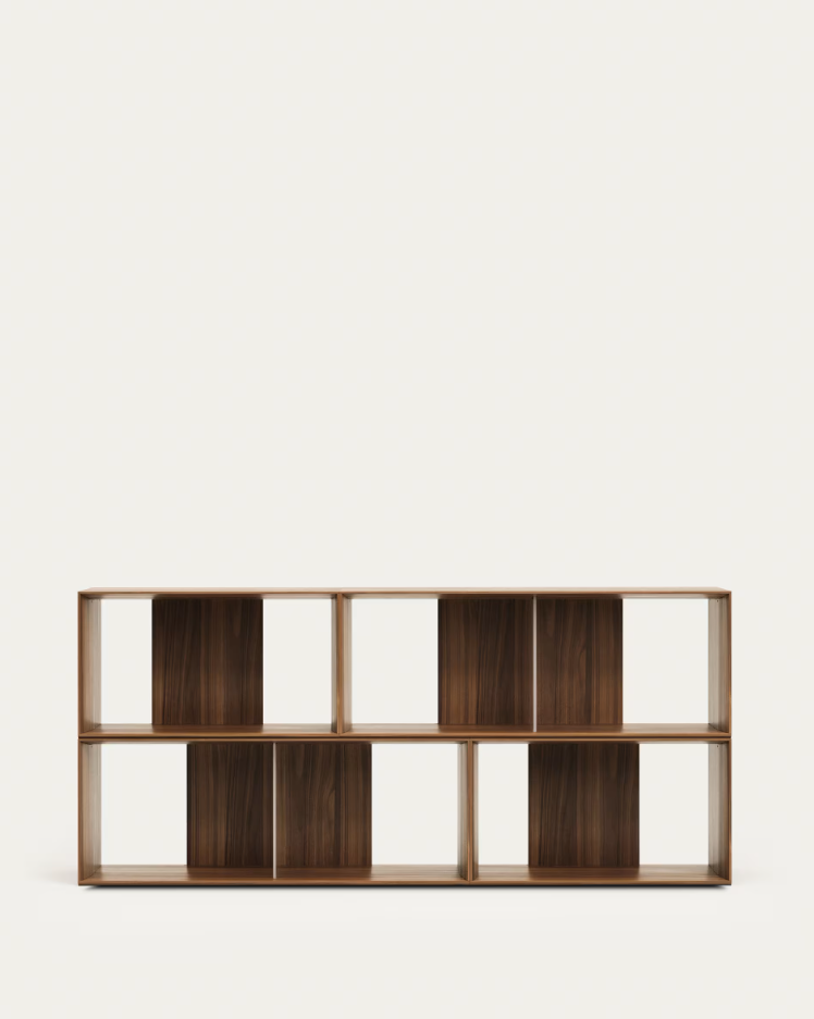 4-module kast LITTO notenhout