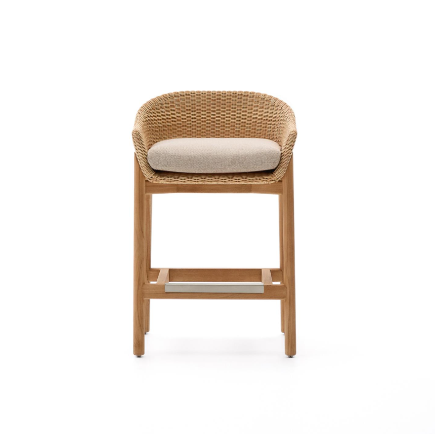 Buitenkruk GALEA van teakhout met rieten zitting