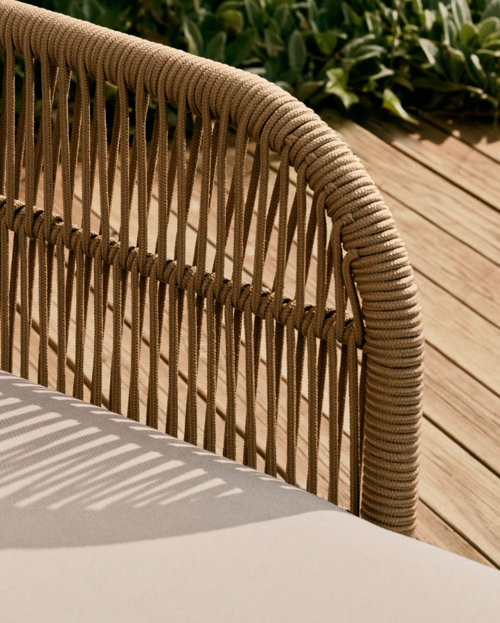 Dubbele ligstoel voor in de tuin CATALINA licht acaciahout