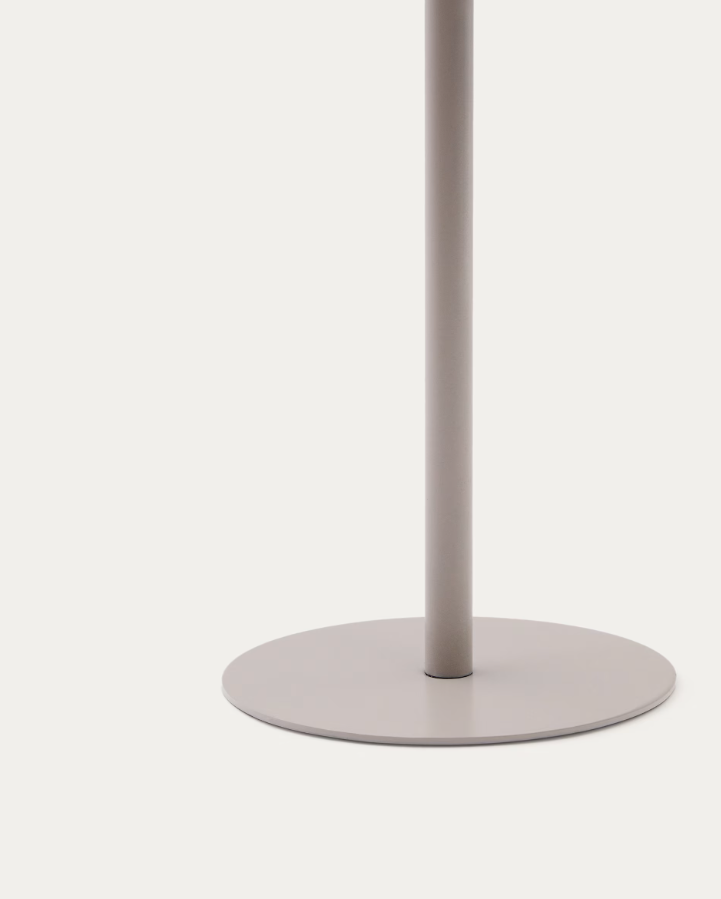 Portable lamp aldet brown-gray rope