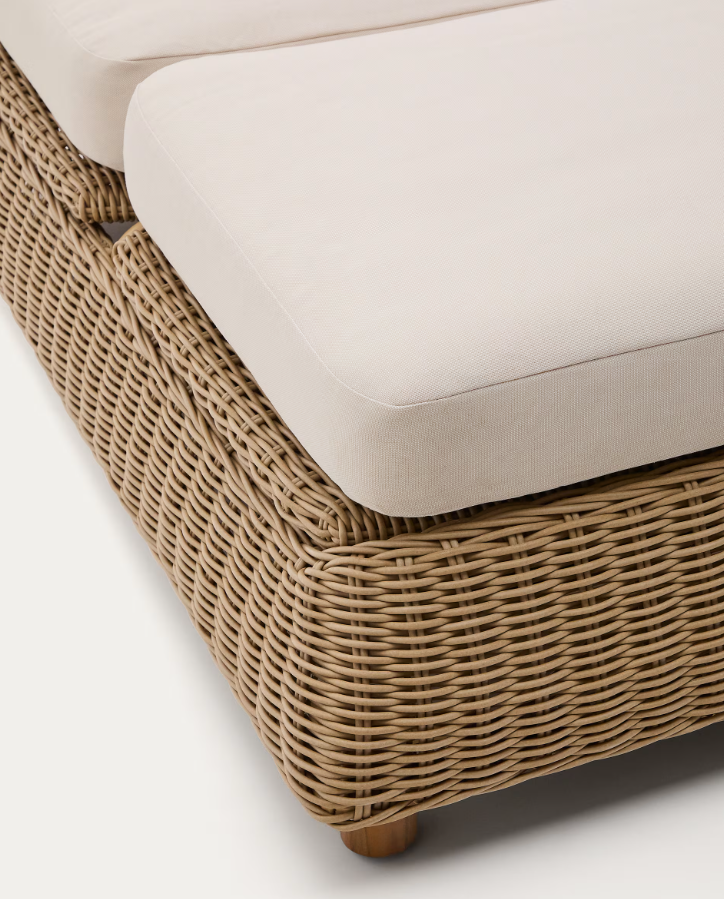 Doppelliege MERIA aus synthetischem Rattan