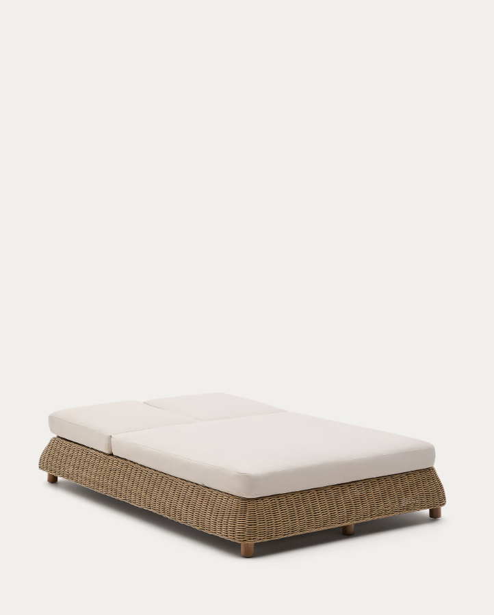 Doppelliege MERIA aus synthetischem Rattan