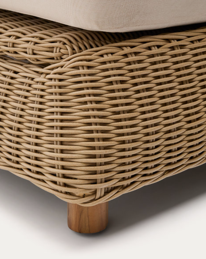 Doppelliege MERIA aus synthetischem Rattan