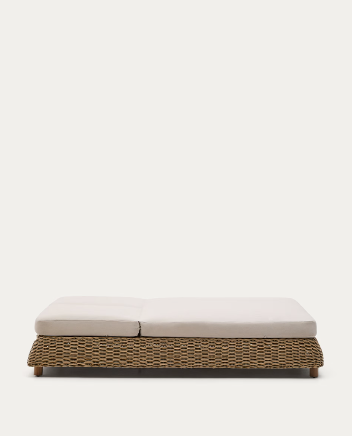 Doppelliege MERIA aus synthetischem Rattan