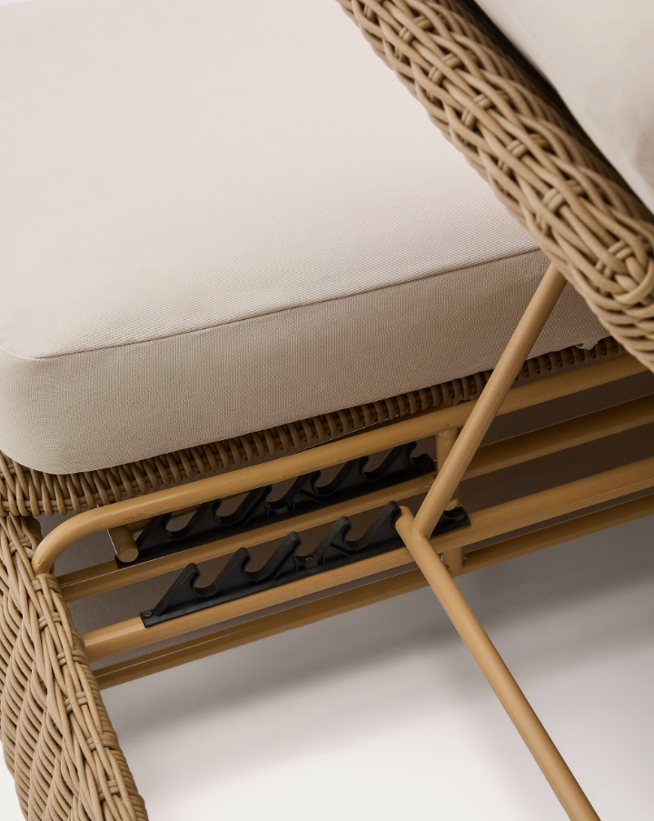 Doppelliege MERIA aus synthetischem Rattan