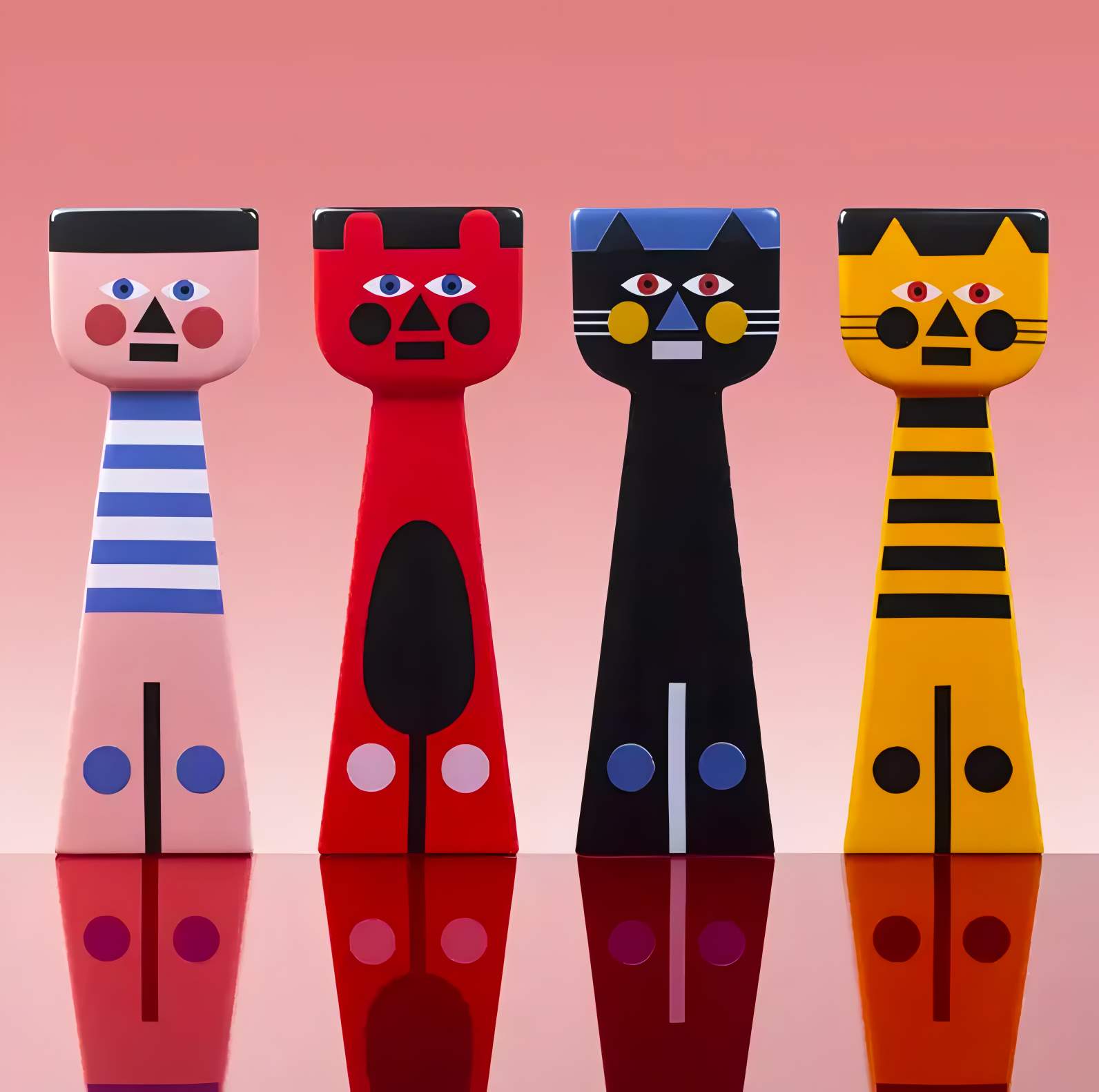 Geel ALIX kaarsenhouder