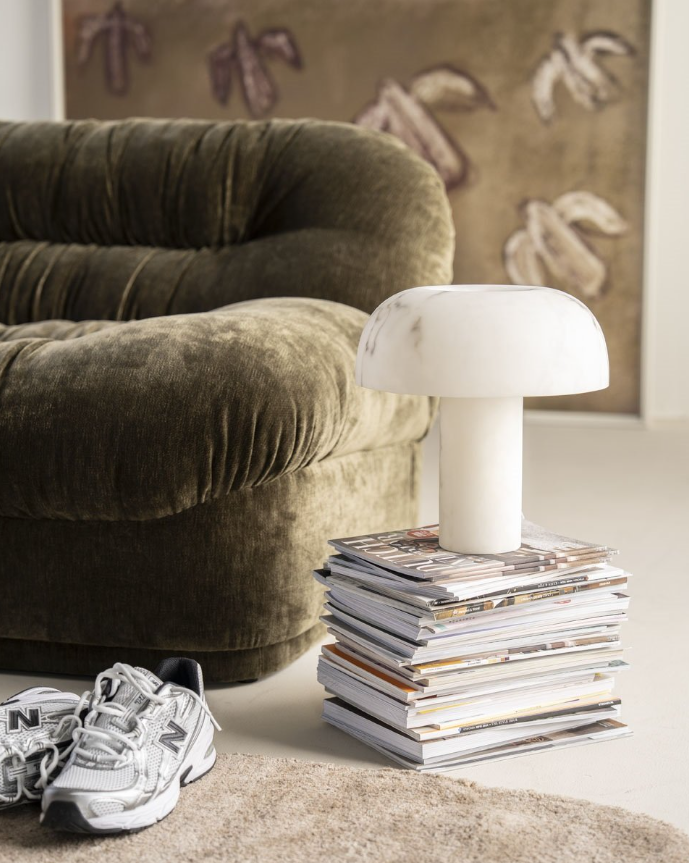 Tafellamp GLOWSTONE crème