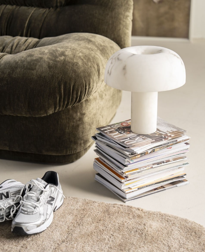 Tafellamp GLOWSTONE crème