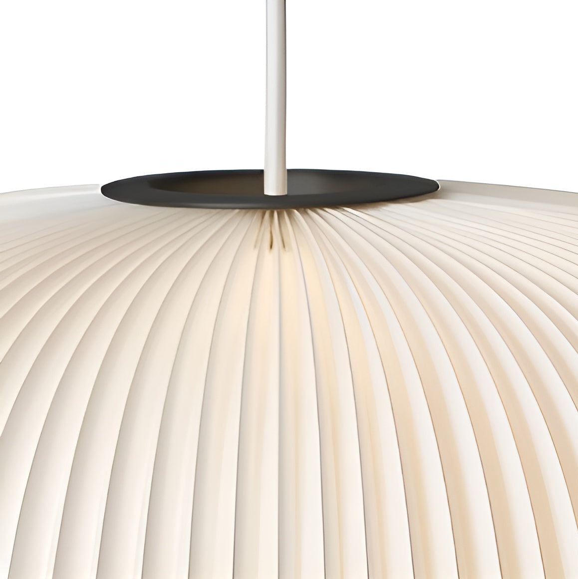 Pendelleuchte MODELL 132 LAMELLA 1 weiß mit schwarzem Finish