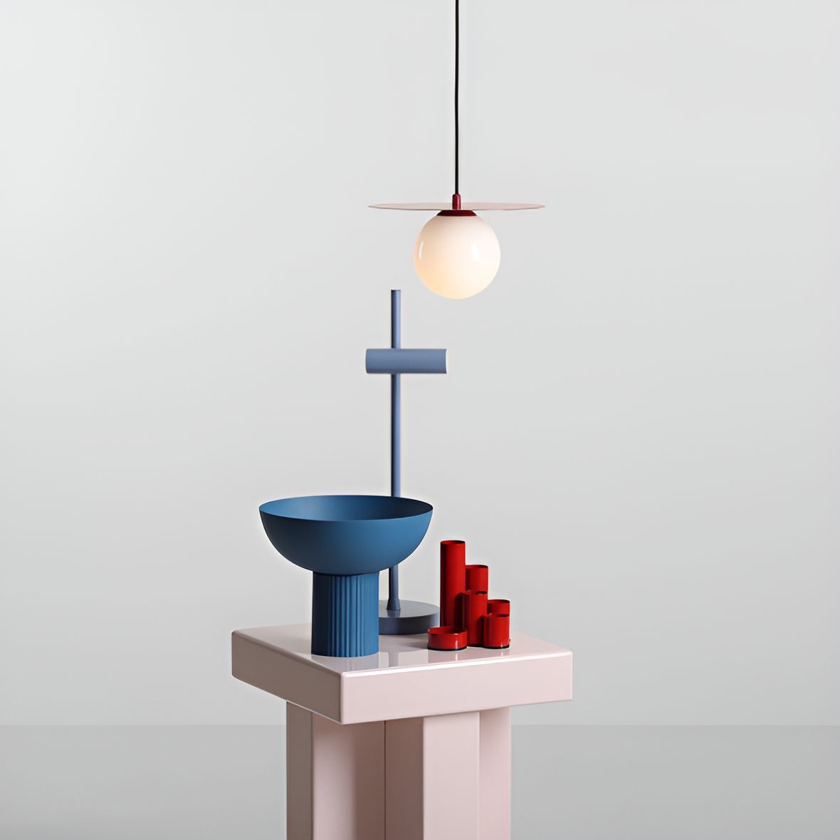 LOOP Pendelleuchte burgund