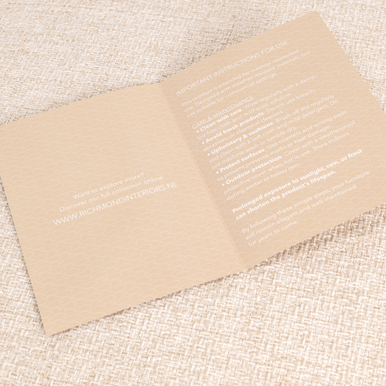 Modulaire buitenbank DAWSON beige