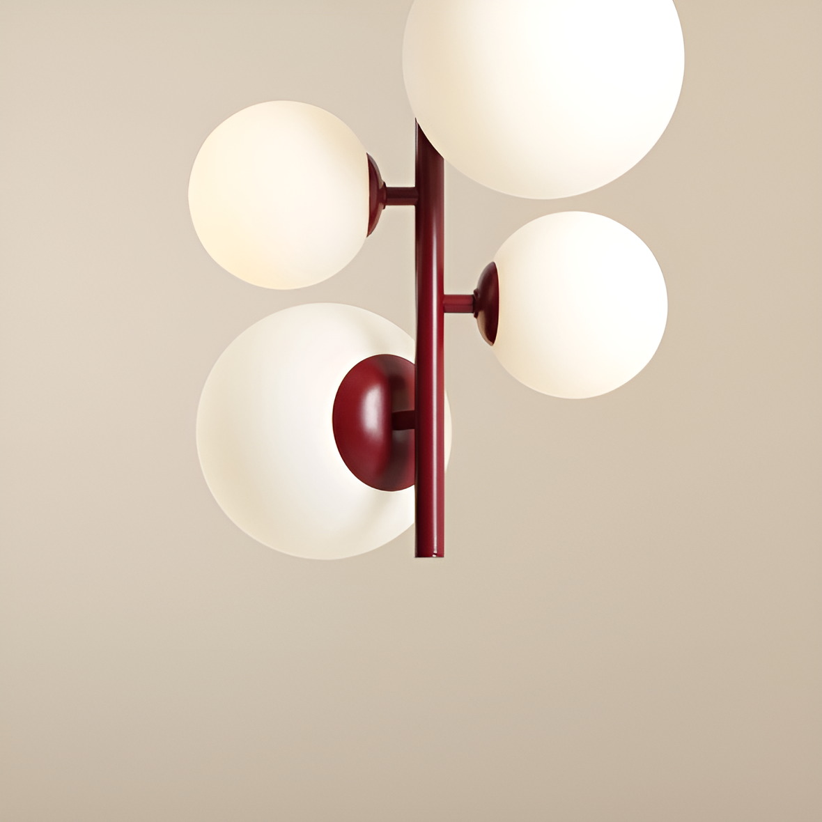 BLOOM QUATRO burgunderfarbene Hängelampe