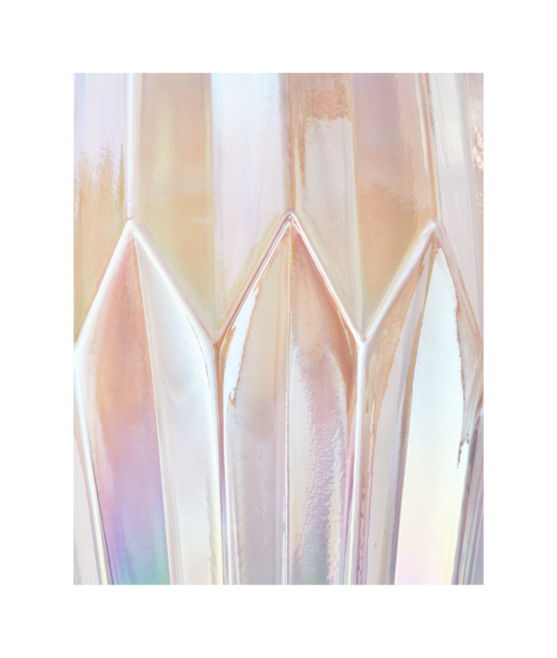 FOLDS GLASS transparent vase