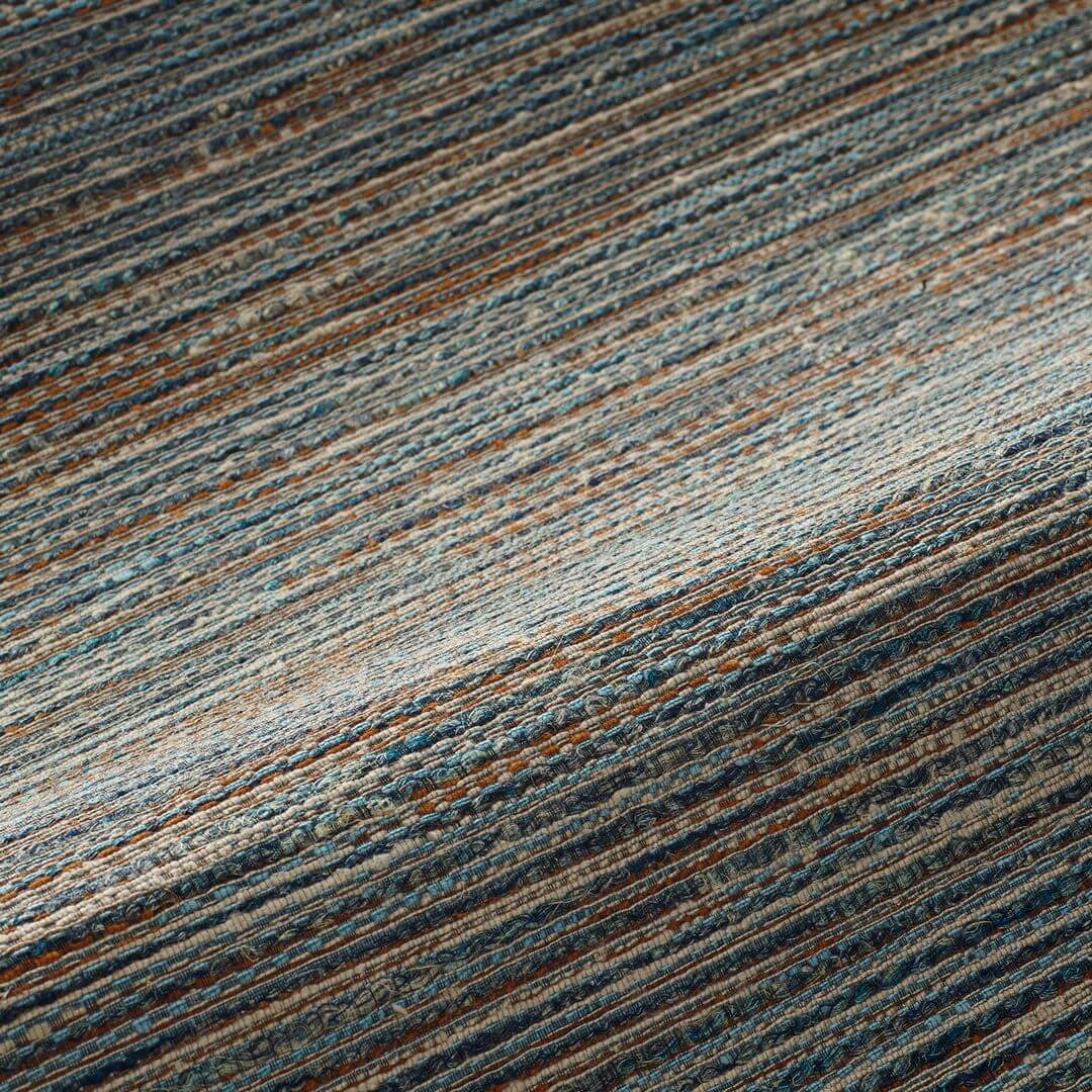 Textilstruktur-Tapete, die Leinwand imitiert VAGAR - GRIS NUAGE grau mit Bronze