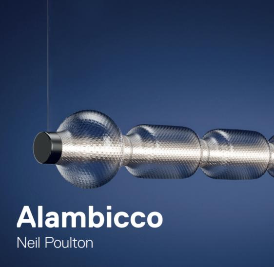 Hanglamp ALAMBICCO HORIZONTAAL geblazen glas