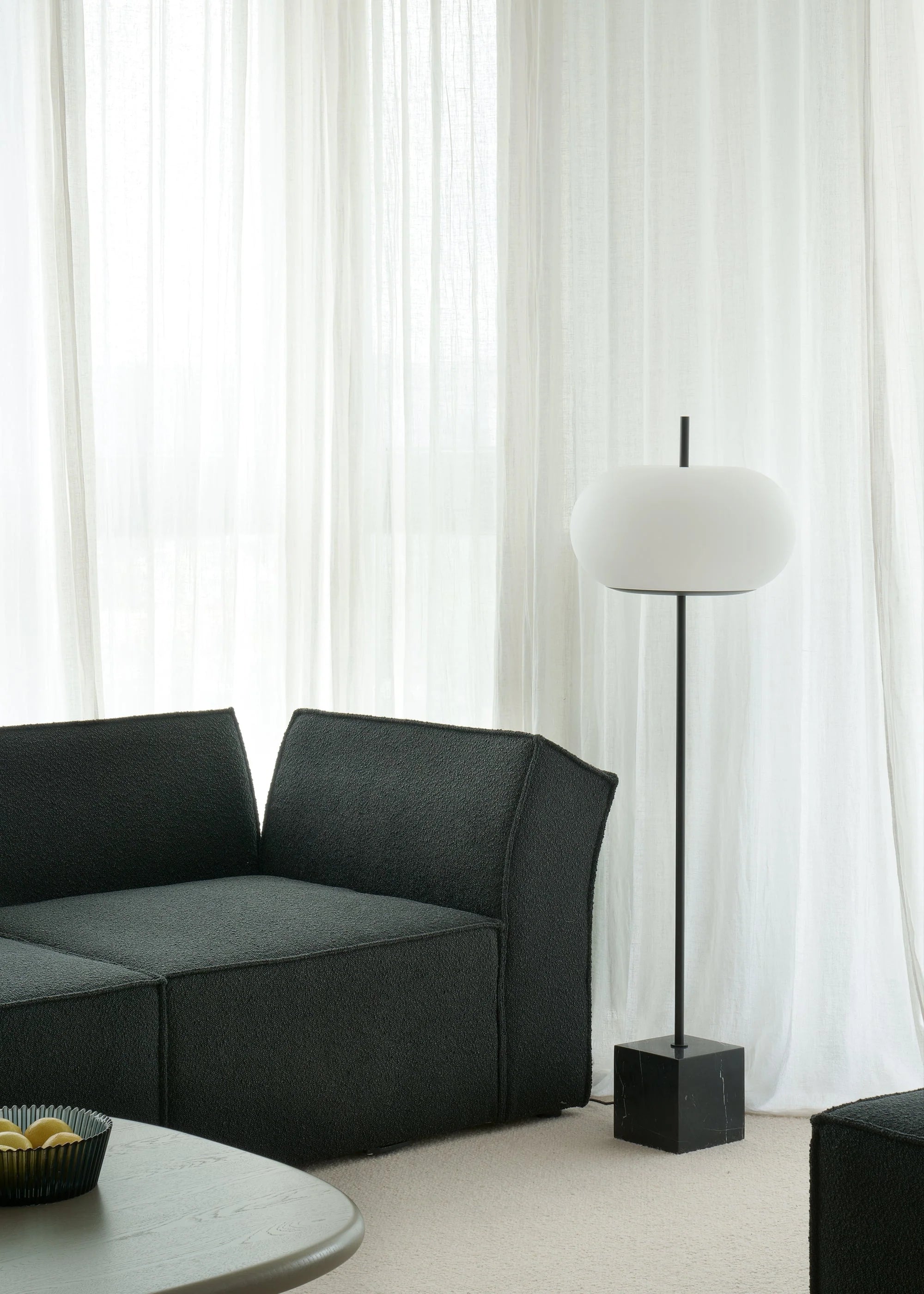 Modulares Sofa ANDO - grüner Pouf