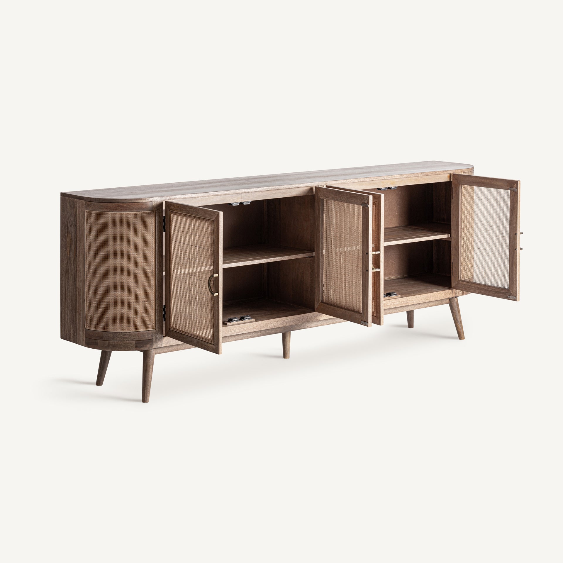 3-türige Kommode BECKLEY aus Mangoholz