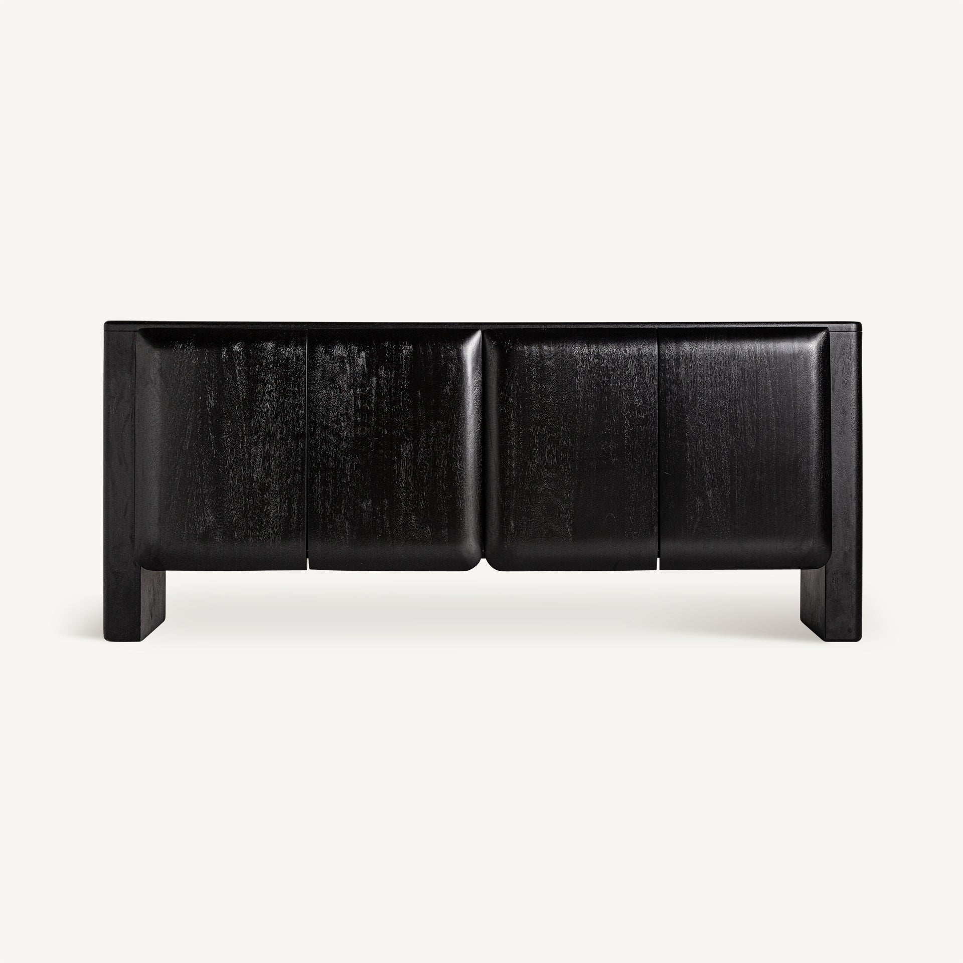 Kast KORDEL zwart mango hout