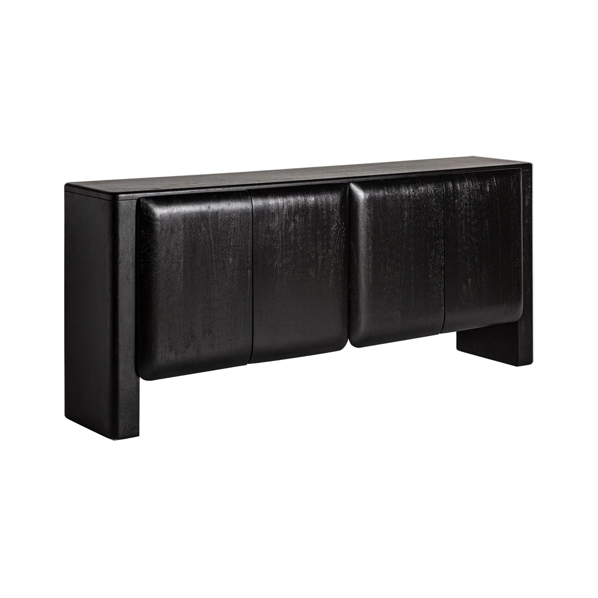 Kast KORDEL zwart mango hout
