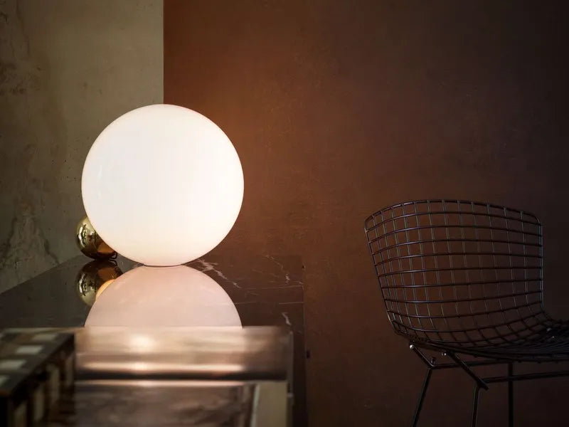 COPYCAT table lamp blown glass with gold